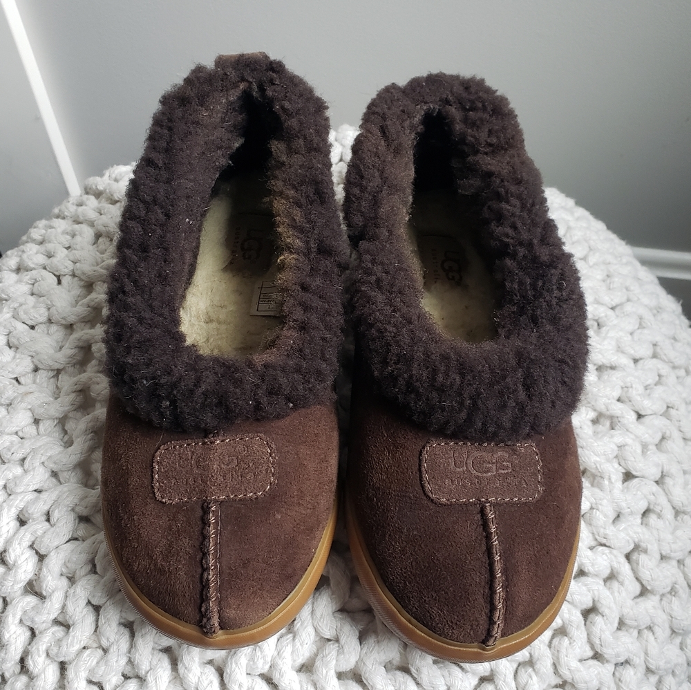 Ugg Womens Rylan Shearling Slippers Brown